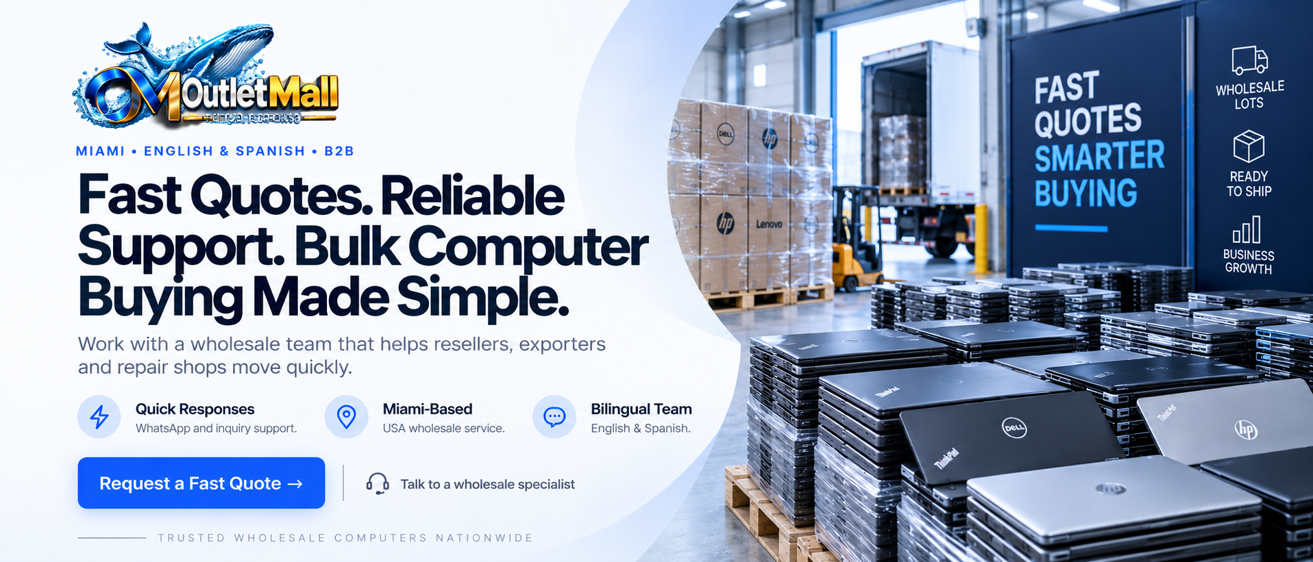 Fast wholesale computer quotes and support